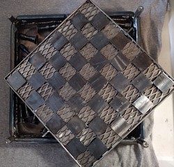 All metal heat treated chessboard opens